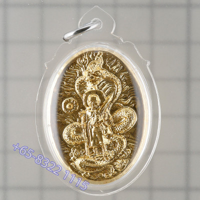 九名僧加持，阿赞康诚，佛历2555龙莆托，理﻿事版镀金小模3.6cm，做 37 套