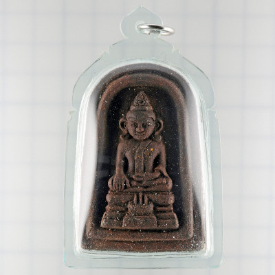 18 Famous Monks Chanted, 2559 Ajahn KlangSeng Phra Somdej, Herbs 4.5cm, 3 Takrut