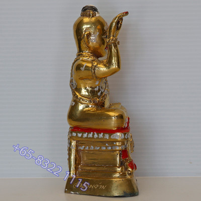 LP Yam 2556 KuManThong Statue 14.5cm Wat Sam Ngam