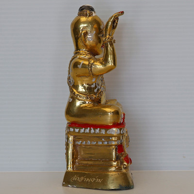龙莆炎加持，佛历2556古曼童金身14.5cm，手写符， 靈童佛寺