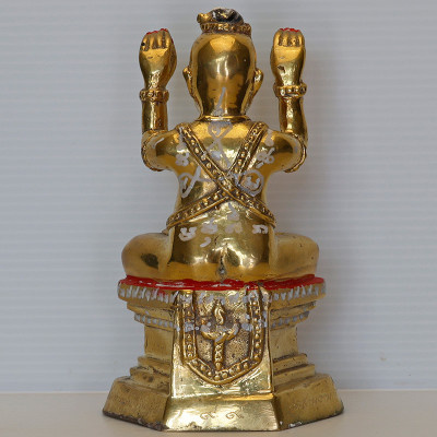 LP Yam 2556 KuManThong Statue 14.5cm Wat Sam Ngam