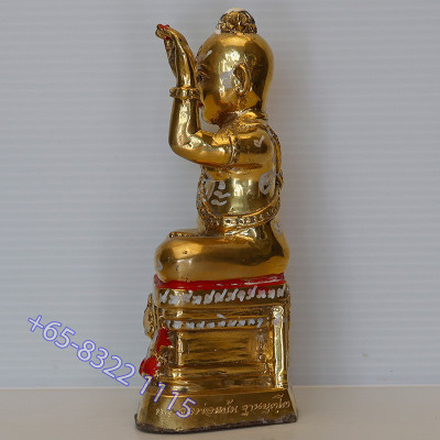 LP Yam 2556 KuManThong Statue 14.5cm Wat Sam Ngam