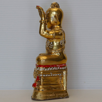 龙莆炎加持，佛历2556古曼童金身14.5cm，手写符， 靈童佛寺