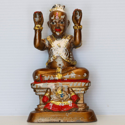 龙莆炎加持，佛历2556古曼童金身14.5cm，手写符， 靈童佛寺