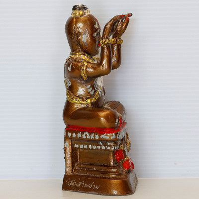龙莆炎加持，佛历2556古曼童金身14.5cm，手写符， 靈童佛寺