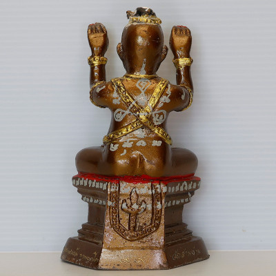 龙莆炎加持，佛历2556古曼童金身14.5cm，手写符， 靈童佛寺