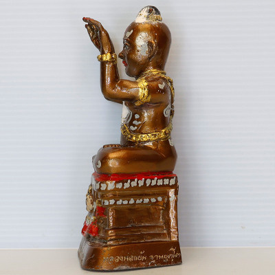 龙莆炎加持，佛历2556古曼童金身14.5cm，手写符， 靈童佛寺