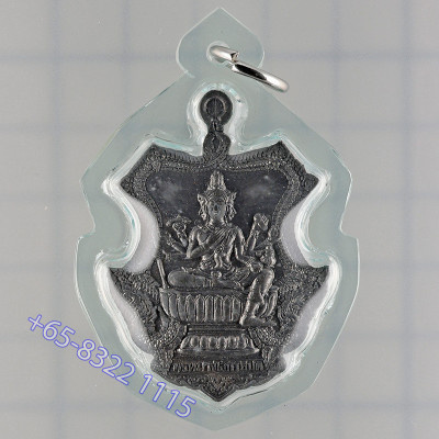 做2000尊，龙婆禅南佛历2553加持，四面佛，铅 4.5cm G-Pra 证书