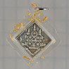 12 Monks Blessed Made 359 Silver S/n:182 Ajahn Tiew 2556 PhraProm Silver 2.9cm