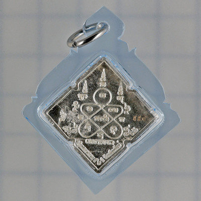 12高僧加持，做1838尊，阿赞刁佛历2556大法会，四面佛，银2.9cm