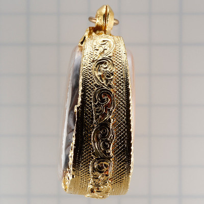 LP Hong Phra Pidta 2556 Ivory Salika, Gold Takrut, Leklai, Hairs