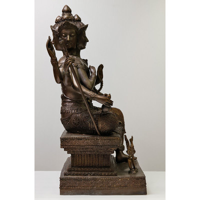 Wat Phikun Thong B.E.2565 PhraProm Brass Statue 49cm
