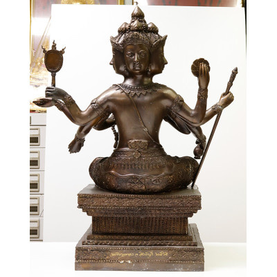 Wat Phikun Thong 佛历2565 四面佛 黄铜 金身 49cm