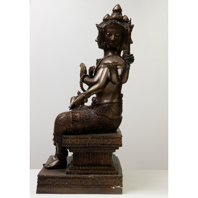 Wat Phikun Thong 佛历2565 四面佛 黄铜 金身 49cm