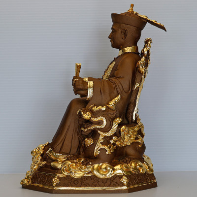 Made 98 pcs 20 Famous Monks Blessed 2567 Ergerfong Statue Gold Pasted 22cm