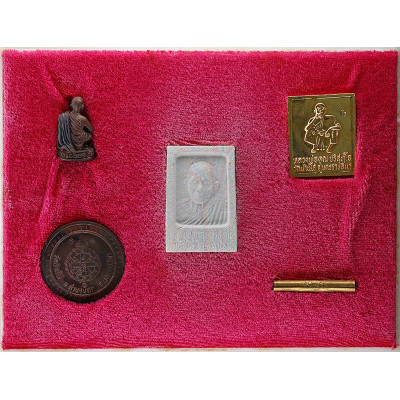 龙普坤佛历2536，帕崇迪，泰国王五世，小金身，铜牌，打固 Wat BanRai