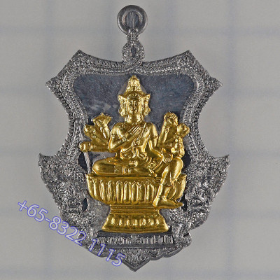做1553尊，编号:384，龙婆禅南加持佛历2553大法会，四面佛TaKua弹壳4.5cm