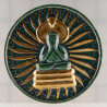 7 Times Ceremony Ajahn KhunPan 2546 Phra Pidta, Gold Plated Ceramic 4.5cm G-Pra Cert