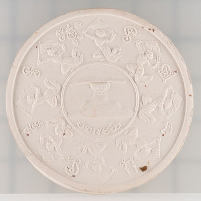 7 Times Ceremony Ajahn KhunPan 2546 Phra Pidta, Gold Plated Ceramic 4.5cm G-Pra Cert
