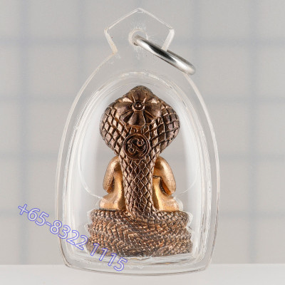 Ajahn KhunPan 2546 Gold Code S/n:122 Phra Pidta Nawa 2.8cm G-Pra Cert