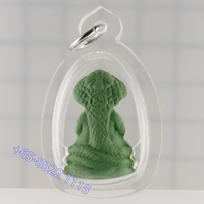 Mass Chanted 7 Times Ajahn KhunPan 2546 Phra Pidta Green Powder 2.8cm