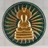 7x Ceremony Ajahn KhunPan B.E.2546 Phra Pidta Gold Plated Ceramic 4.5cm G-Pra Cert