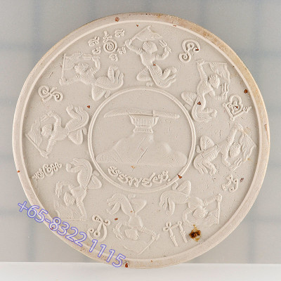 7x Ceremony Ajahn KhunPan B.E.2546 Phra Pidta Gold Plated Ceramic 4.5cm G-Pra Cert