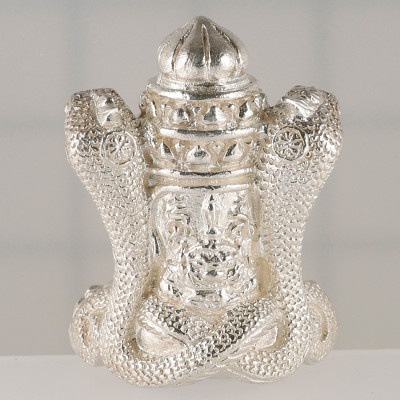 Silver 22g 108 Monks Blessed Luang Nui 2549 KohSetThee 1st Batch Phra Pidta PanPaKan S/n:122