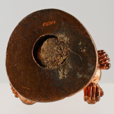 龙婆宏佛历2554加持，帕鲁士小金身红铜3cm，Wat SuSanTungMon