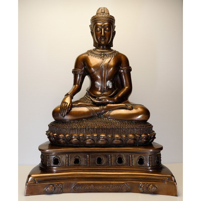 S/n:81 LP Hong 2543 Phra PetSurin 9 Inches Lap Statue Height 42cm