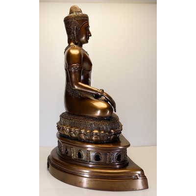 S/n:81 LP Hong 2543 Phra PetSurin 9 Inches Lap Statue Height 42cm