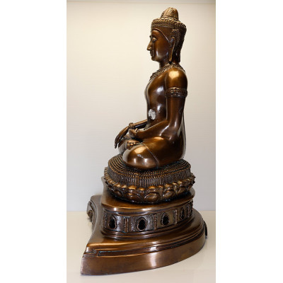 S/n:81 LP Hong 2543 Phra PetSurin 9 Inches Lap Statue Height 42cm