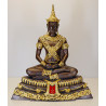 1st Batch Chao Khun Surasak Wat PraDu B.E.2557 LP Phet Gold Pasted Statue 24cm S/n:292