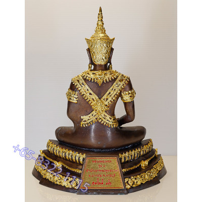 1st Batch Chao Khun Surasak Wat PraDu B.E.2557 LP Phet Gold Pasted Statue 24cm S/n:292