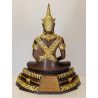 1st Batch Chao Khun Surasak Wat PraDu B.E.2557 LP Phet Gold Pasted Statue 24cm S/n:292