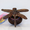 1st Batch LP Chak Wealth Dragonfly & Money Bag Statue Samlit 9cm, S/n:314