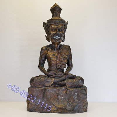 Made 999, LP Kalong 2551 Phra Lersi SerMing Prai Statue Height...
