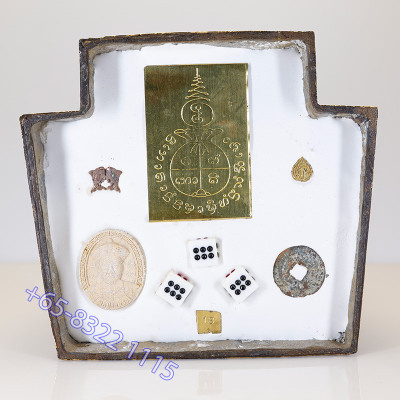 编号：18 二哥丰金身第2帮（泰國赌神）阿赞苏滨加持（佛历2560）贴金做399尊