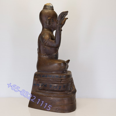 龙莆炎加持,佛历2536,古曼童金身,骨头,手写护身符 LP Yeam Wat SamNgam