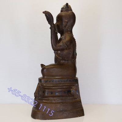 龙莆炎加持,佛历2536,古曼童金身,骨头,手写护身符 LP Yeam Wat SamNgam