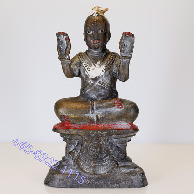 LP Yam 2536 KuManThong Statue Wat SamNgam, Bones, Handwritten...