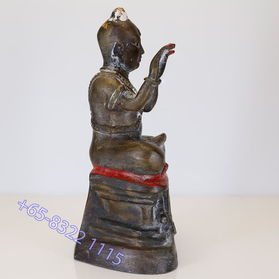 龙莆炎加持,佛历2536,古曼童金身,骨头,手写护身符 LP Yeam Wat SamNgam