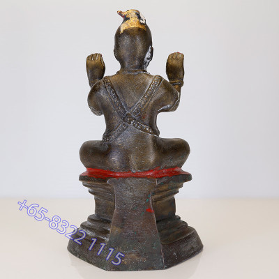 龙莆炎加持,佛历2536,古曼童金身,骨头,手写护身符 LP Yeam Wat SamNgam