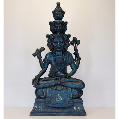 Made 88pcs S/n:18 LP ThongDam 9 Face Phra Lersi Statue 30cm B.E.2562