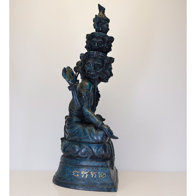 Made 88pcs S/n:18 LP ThongDam 9 Face Phra Lersi Statue 30cm B.E.2562