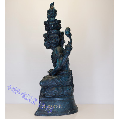 做88尊,编号:18 龙莆通Dam, 9面鲁士金身30cm,佛历2562,Wat Tham Kapian Thong