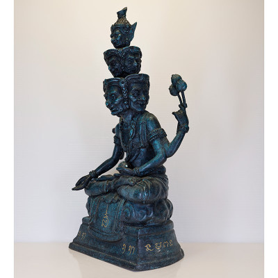 作 88尊 编号:18 龙莆 ThongDam 9 脸 鲁士 金身 30cm 佛历2562