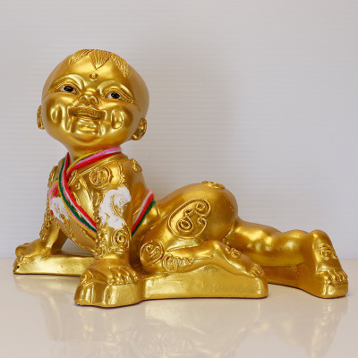 Ajahn NiKom 2563 KuManThong Statue Gold Painted