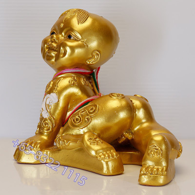 Ajahn NiKom 2563 KuManThong Statue Gold Painted