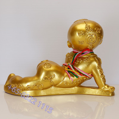 Ajahn NiKom 2563 KuManThong Statue Gold Painted